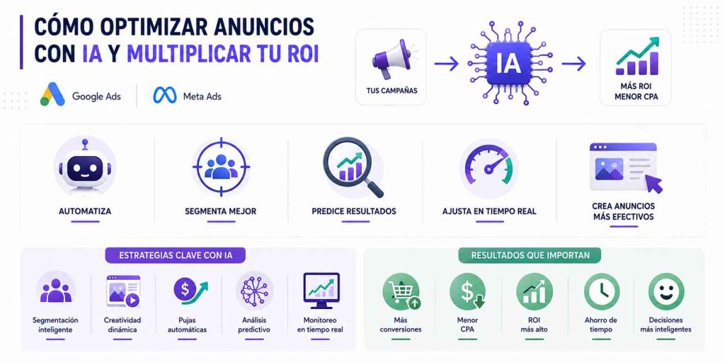 Automatización de campañas en Google Ads y Meta Ads con IA