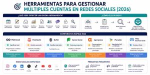 Plataformas para la gestión de varias cuentas de redes sociales desde una única plataforma